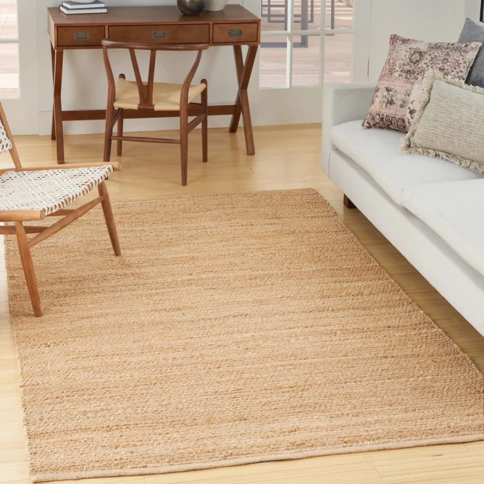 Nourison Natural Jute Area Rug NJT01 Bleached