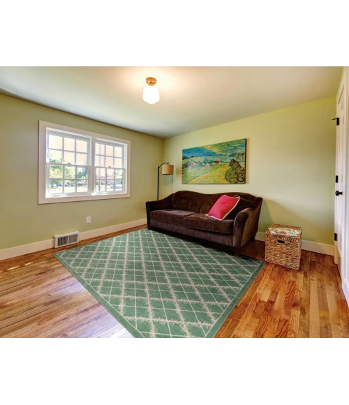 Nourison Home Tranquility Light Green TNQ01 9ft.3in. x 12ft.9in. Rect. Rug