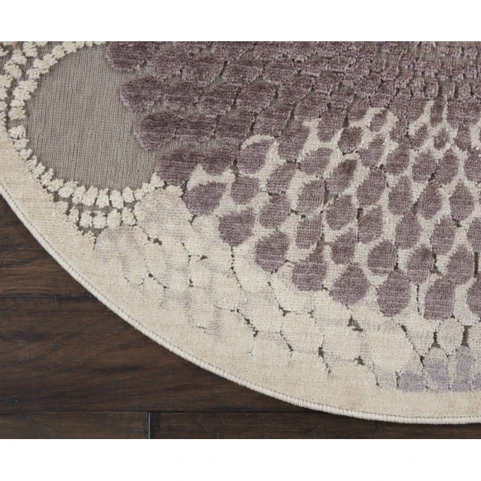 Nourison Graphic Illusions Round Area Rug GIL04-Grey