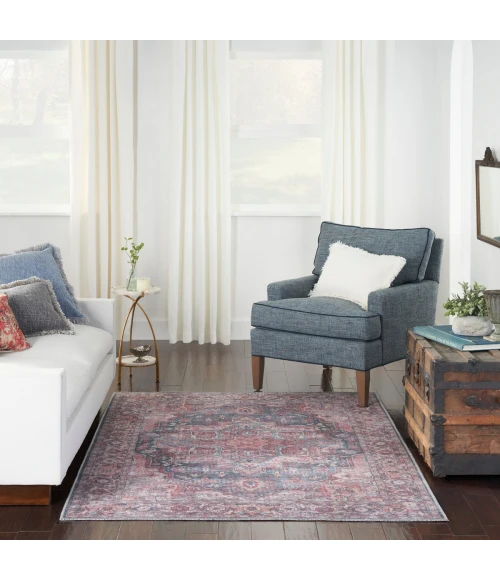 Nicole Curtis Machine Washable Series 1 Area Rug SR101 Multicolor 4' x 6'