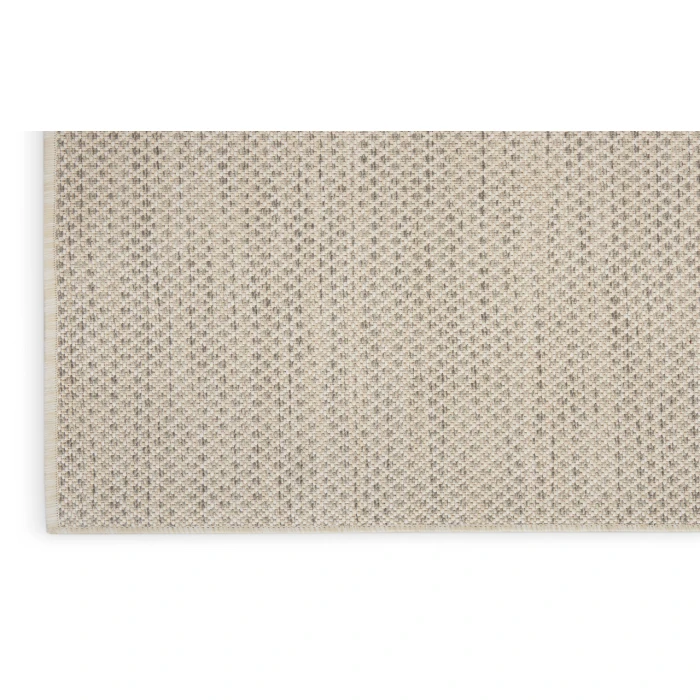 Nourison Courtyard Ivory/Silver COU01 8 ft. Square Rug