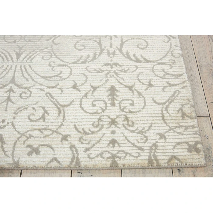 Nourison Home Luminance White LUM05 9ft.3in. x 12ft.9in. Rect. Rug