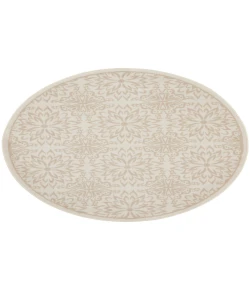 Nourison Home Jubilant JUB06 Ivory Beige 8 ft. Round Area Rug