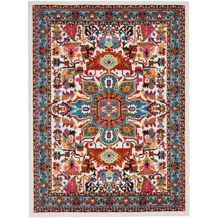 Nourison Home Oakdale White OKD06 7ft.10in. x 10ft. Rect. Rug