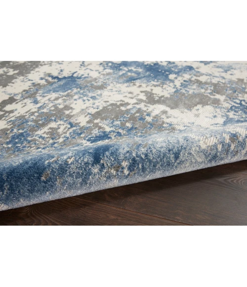 Nourison Rustic Textures Area Rug RUS08-Grey/Blue