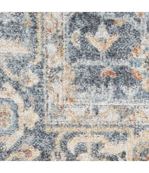 Nourison Astra Machine Washable Area Rug ASW11 Grey/Gold