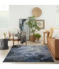 Nourison Passion Area Rug PSN10 L.Blue/Blk 5'3" x 7'3"