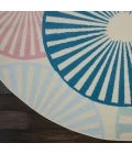 Nourison Grafix Round Area Rug GRF20-Ivory/Multi