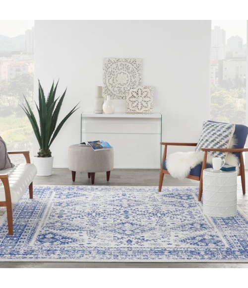 Nourison Whimsicle Area Rug WHS15-Ivory Navy