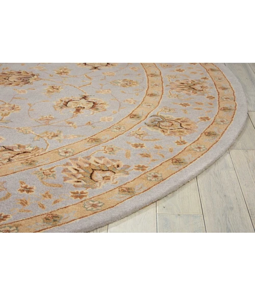 Nourison Home Heritage Hall Brown HE28 9ft. x Round Round Rug