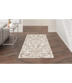 Nourison Home Jubilant JUB09 Ivory Beige 2 ft. 3 in. X 7 ft. 3 in. Area Rug