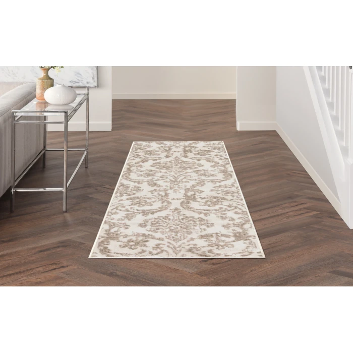 Nourison Jubilant Ivory Beige JUB09 2 ft. 3 in. X 7 ft. 3 in. Rectangle Rug