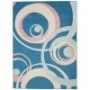 Nourison Home Grafix GRF21 Blue Multicolor 3 ft. 9 in. X 5 ft. 9 in. Area Rug
