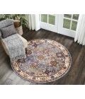 Nourison Home Lagos Blue LAG04 5ft. x Round Round Rug