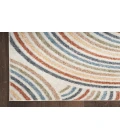 Nourison Astra Machine Washable Ivory Multicolor ASW08 12 ft. X 15 ft. Rectangle Rug