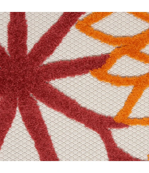 Nourison Aloha Area Rug ALH05 Red Multi Colored