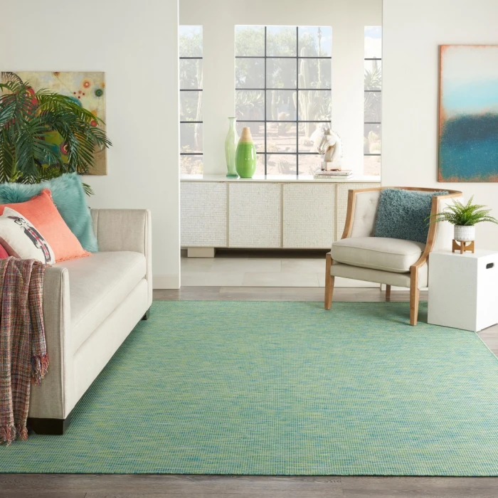 Nourison Positano Area Rug POS01-Blue Green