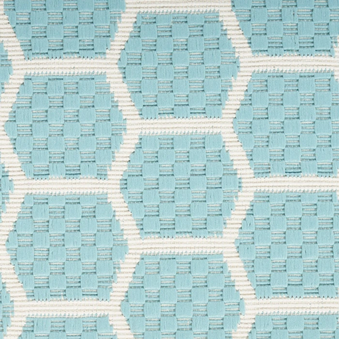 Nourison Twist Reversible Aqua TWS01 6 ft. Rect. Rug
