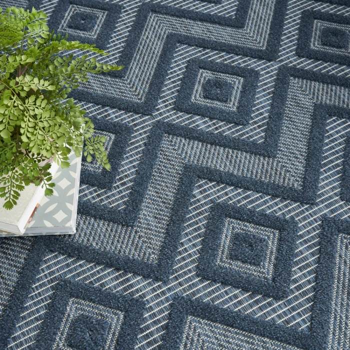 Nourison Versatile Area Rug NRV01 Navy Blue