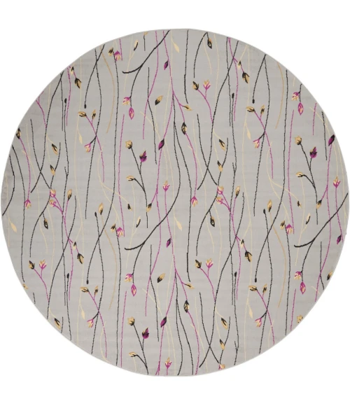 Nourison Grafix Round Area Rug GRF15-Grey