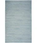 Nourison Washable Essentials Aqua WAE01 7 ft. 10 in. X 9 ft. 10 in. Rectangle Rug