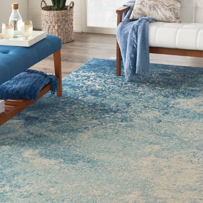 Nourison Passion Area Rug PSN10-Navy/Light Blue