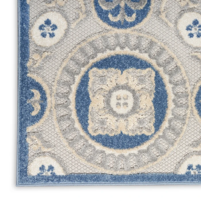 Nourison Aloha Area Rug ALH30 Blue/Grey