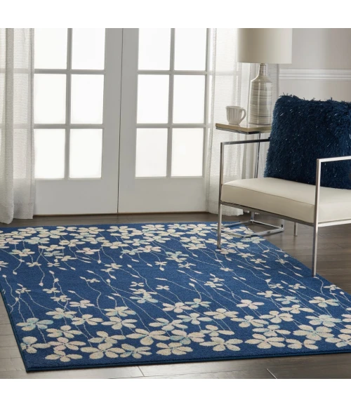 Nourison Tranquil Area Rug TRA04-Navy