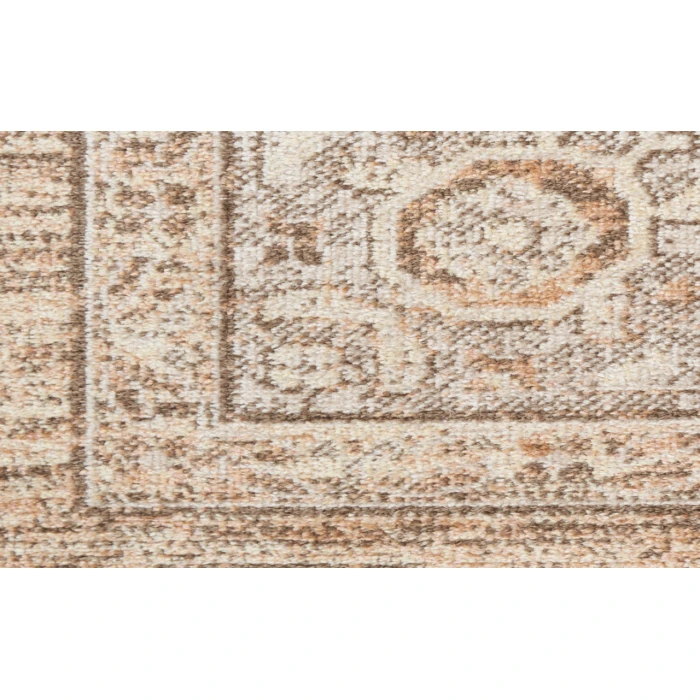 Nourison Astra Machine Washable Beige ASW13 3 ft. 3 in. X 5 ft. Rectangle Rug