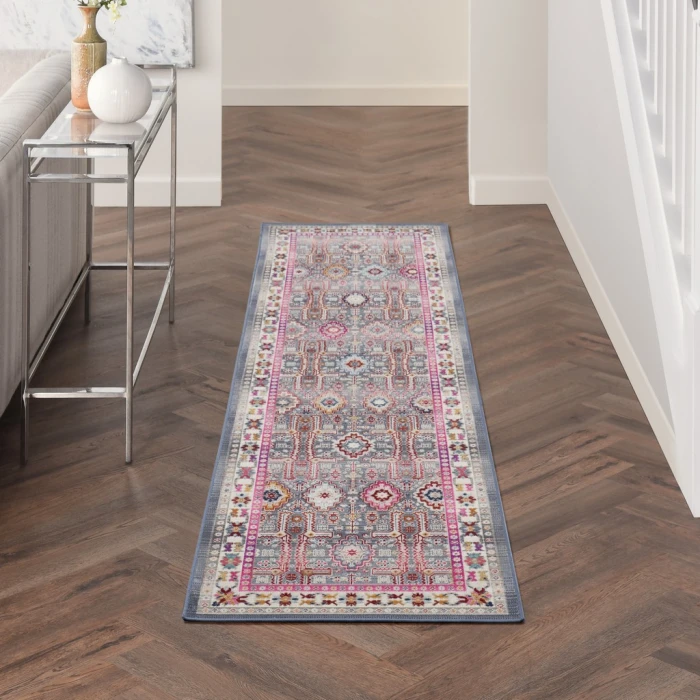 Nourison Vintage Kashan Area Rug VKA05-Grey/Multi