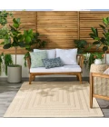 Nourison Tulum Cream TLM04 5 ft. 3 in. X 7 ft. Rect. Rug