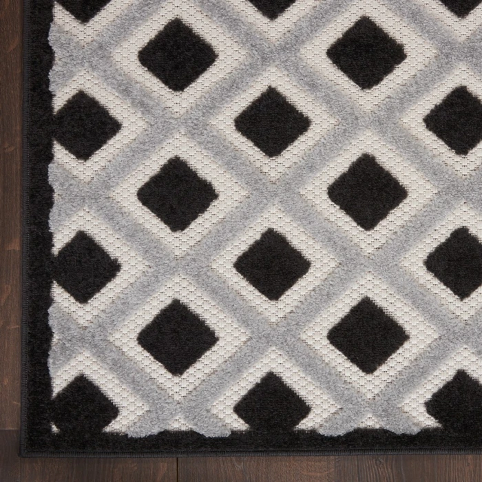 Nourison Aloha Area Rug ALH26-Black White