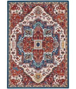 Nourison Home Parisa PSA01 Brick Ivory 5 ft. 3 in. X 7 ft. 5 in. Area Rug