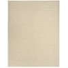DKNY Pure Grids PGR01 Ivory Beige 7 ft. 9 in. X 9 ft. 9 in. Area Rug