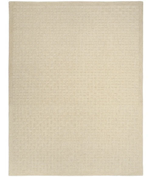 DKNY Pure Grids Ivory Beige PGR01 8 ft. X 10 ft. Rect. Rug