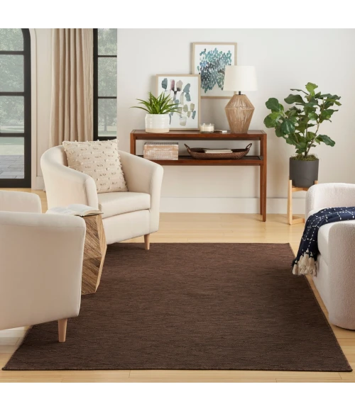 Nourison Washable Solutions Mocha WSL01 4 ft. X 6 ft. Rect. Rug