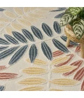 Nourison Aloha Ivory Blue ALH18 7 ft. 10 in. X 10 ft. 6 in. Rect. Rug