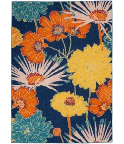 Nourison Home Allur ALR06 Navy Multicolor 4 ft. X 6 ft. Area Rug