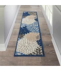 Nourison Aloha Runner Area Rug ALH05-Blue/Multicolor