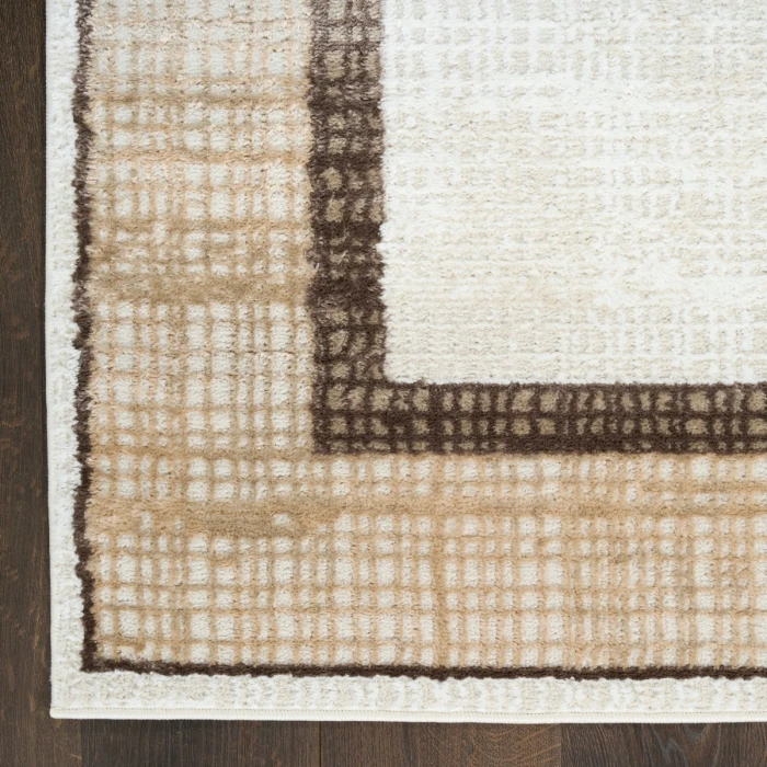 Nourison Dekor Ivory Brown DEK06 2 ft. X 4 ft. Rect. Rug
