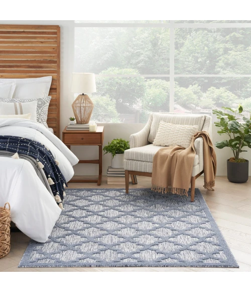 Nourison Easy Care Area Rug NES01 Denim Blue