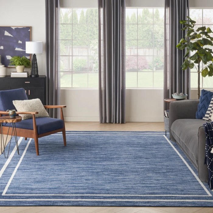 Nourison Nourison Essentials Area Rug NRE02 Navy/Ivory