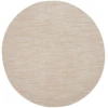 Nourison Home Nourison Essentials NRE01 Ivory Beige 6 ft. Round Area Rug
