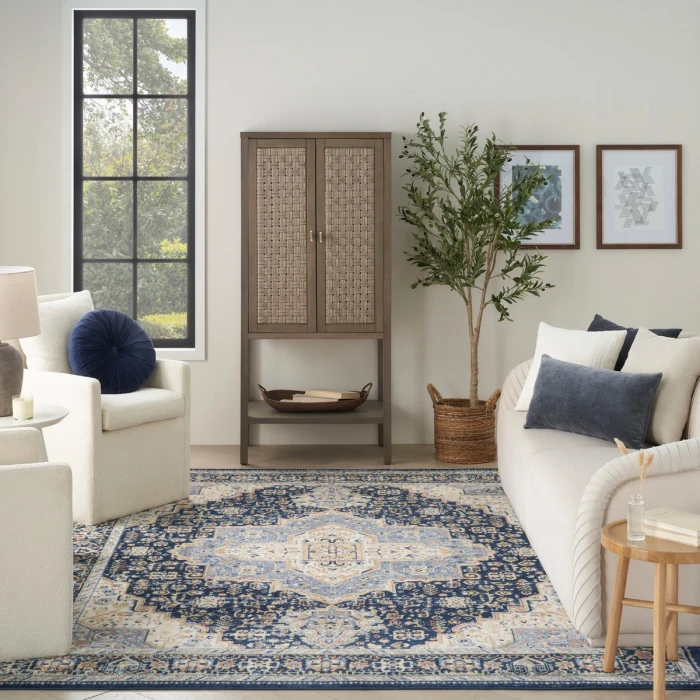 Nourison Nourison Essentials Persian Navy NRE07 6 ft. X 9 ft. Rect. Rug