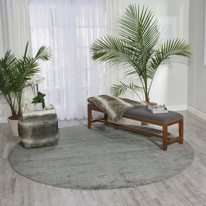 Nourison Twilight Round Area Rug TWI11 Seafoam 8' Round