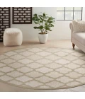 Nourison Home Easy Care Cream NES01 8 ft. Round Rug