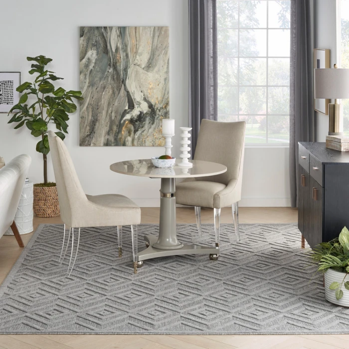 Nourison Versatile Area Rug NRV01 Silver Grey