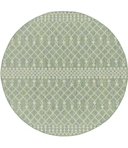 Nourison Positano Blue Green POS02 4ft. Round Rug