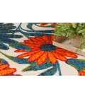 Nourison Aloha Ivory Multicolor ALH33 12 ft. X 15 ft. Rectangle Rug