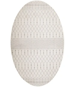 Nourison Home Astra Machine Washable ASW10 Ivory 5 ft. 3 in. Round Area Rug